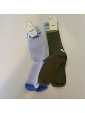 Gemini said Aerie Crew Graphic Socks Bundle 2 Pairs NWT One Size